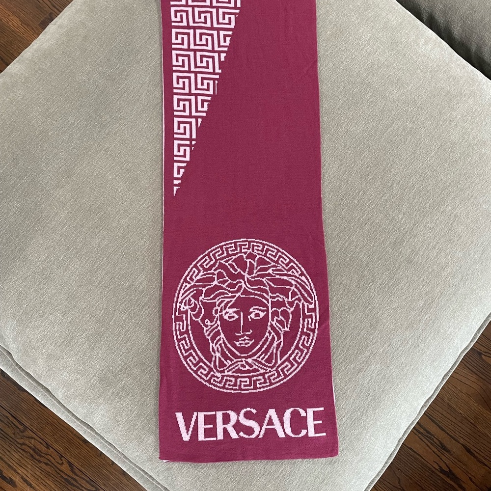 Versace Wool Medusa Scarf